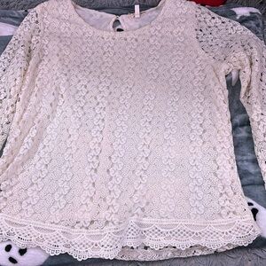 White lace top
